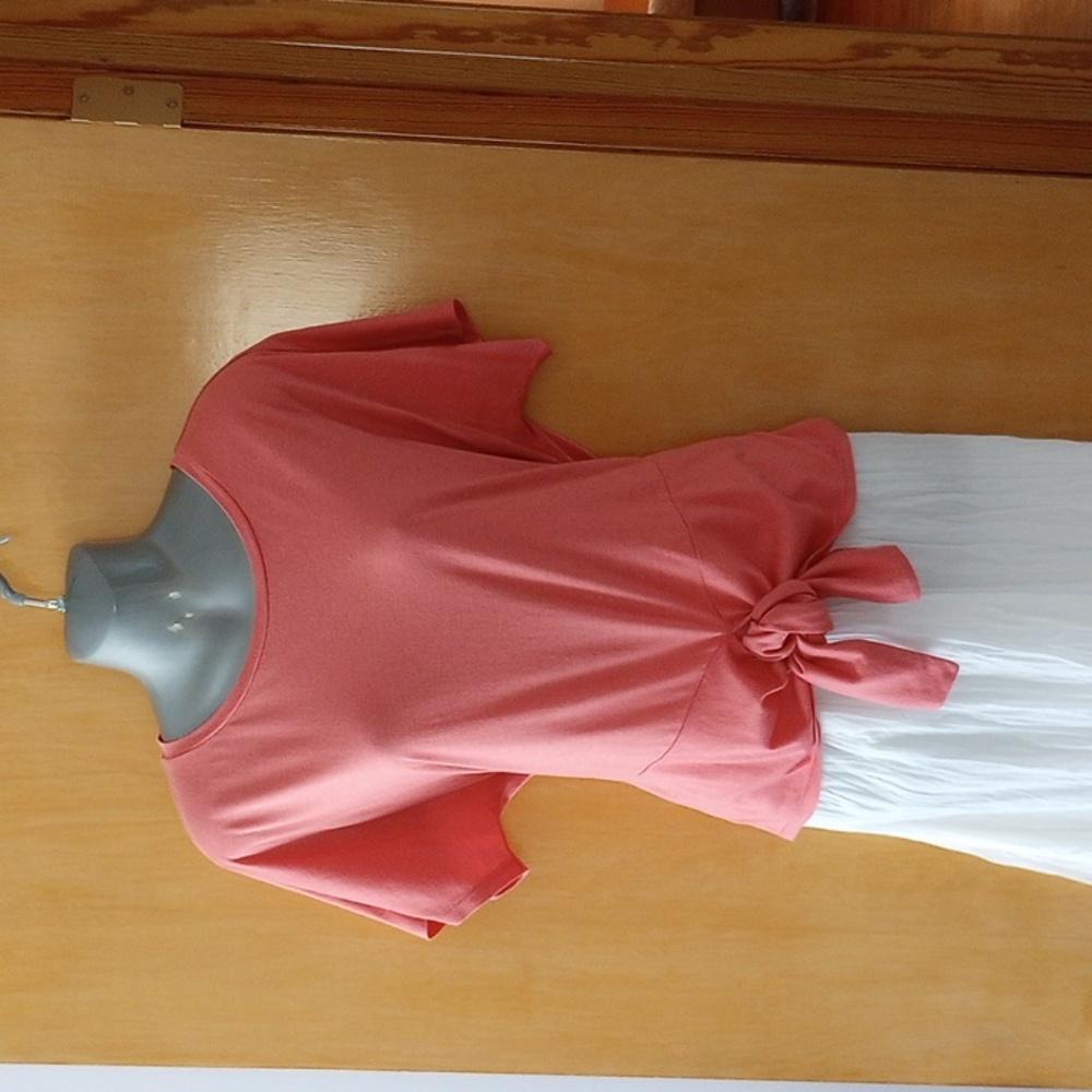 LOFT Boxy T-shirt Salmon Sz M - Picture 11 of 11